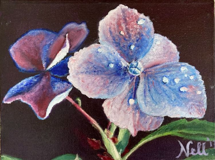 24 x 18 olie op 3D doek 2017