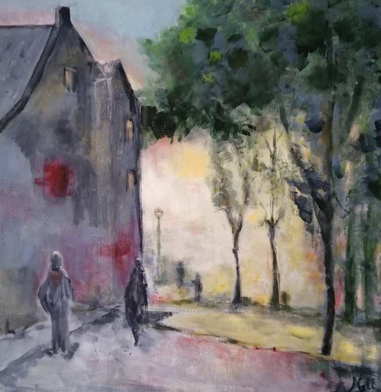 70 x 70 acryl op doek 2019 -2